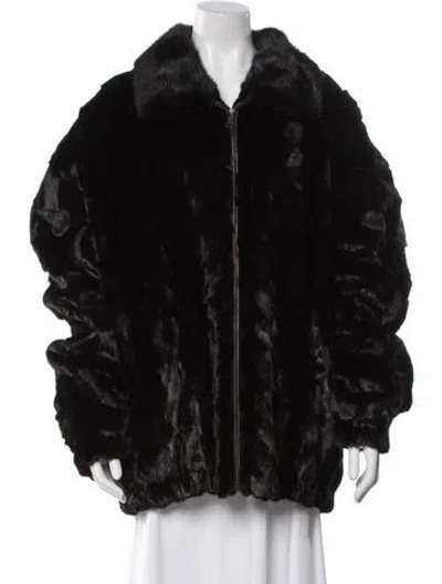 Pre-owned Fur Mink  Jacket W/ Tags In Black