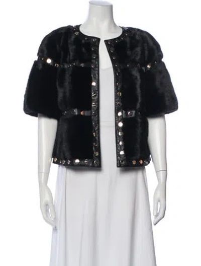 Pre-owned Fur Mink  Jacket W/ Tags In White