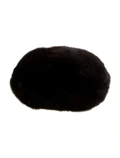 Pre-owned Fur Mink Hat In Brown