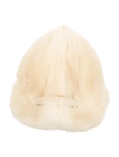 Pre-owned Fur Mink Hat In Neutral