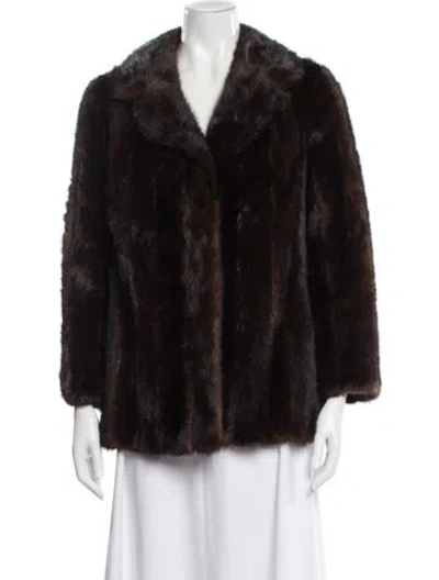 Pre-owned Fur Mink Jacket In Brown