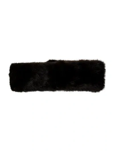 Pre-owned Fur Mink Stole In Brown