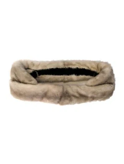 Pre-owned Fur Mink Stole In Neutral