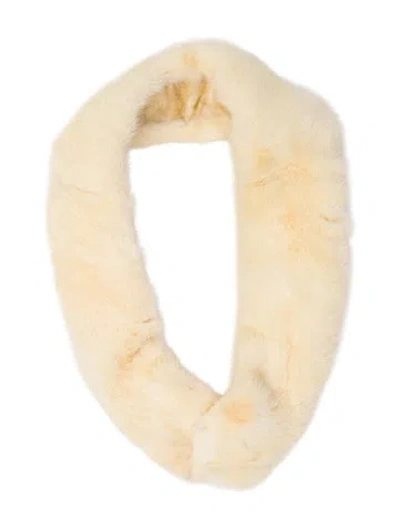 Pre-owned Fur Mink Vintage Shawl In Neutral