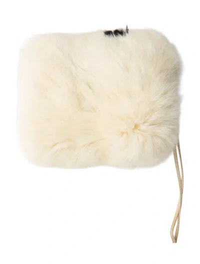 Pre-owned Fur Muff In Neutral