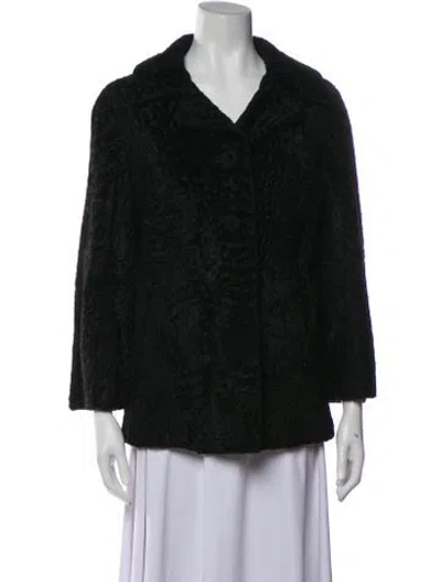 Pre-owned Fur Persian Lamb Jacket In Black
