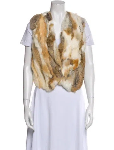 Pre-owned Fur Printed  Jacket In Neutral