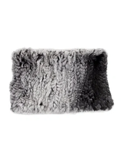 Pre-owned Fur Rabbit  Headband In Multi