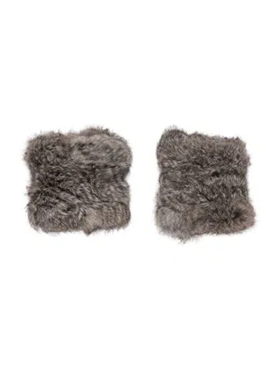 Pre-owned Fur Raccoon Detachable Collar In Neutrals