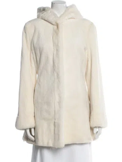 Pre-owned Fur Reversible Mink  Coat In Neutral
