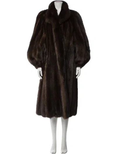 Pre-owned Fur Sable  Coat In Brown