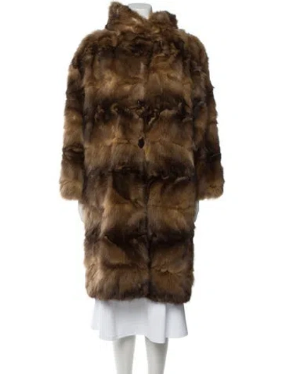 Pre-owned Fur Sable  Jacket In Brown
