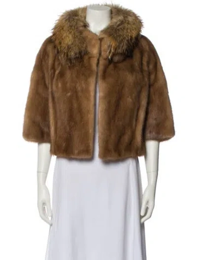 Pre-owned Fur Sable  Jacket In Brown