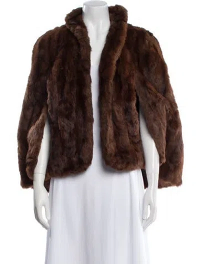 Pre-owned Fur Sable Jacket In Brown