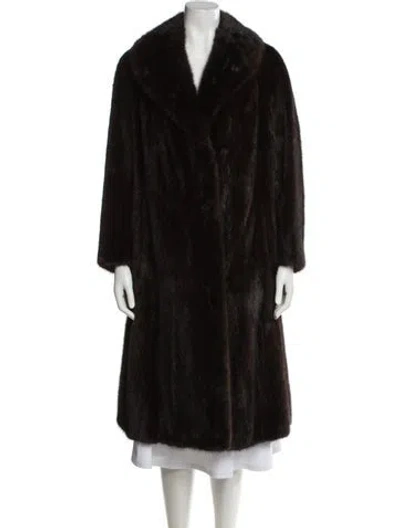 Pre-owned Fur Salon Eaton's Of Canada Mink Fur Coat In Brown