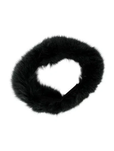Pre-owned Fur Scarf In Black
