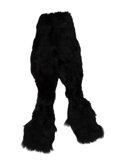 Pre-owned Fur Scarf In Black