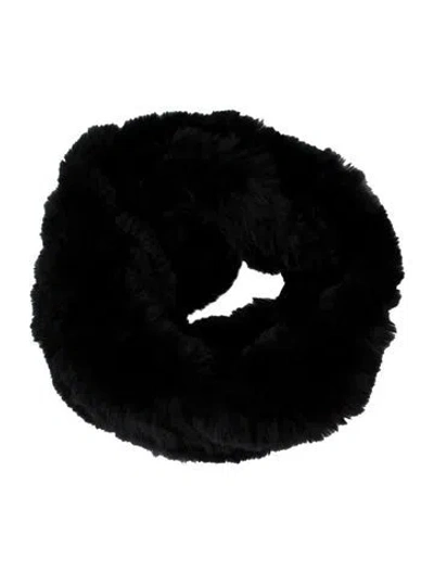 Pre-owned Fur Scarf In Black