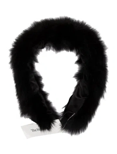 Pre-owned Fur Scarf In Black