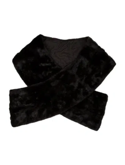 Pre-owned Fur Scarf In Brown