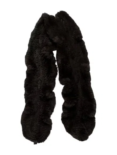 Pre-owned Fur Scarf In Brown