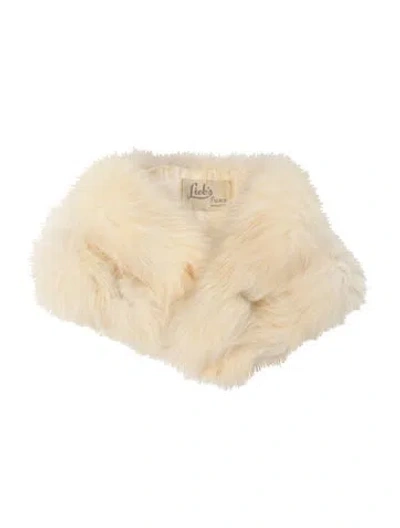 Pre-owned Fur Scarf In Yellow