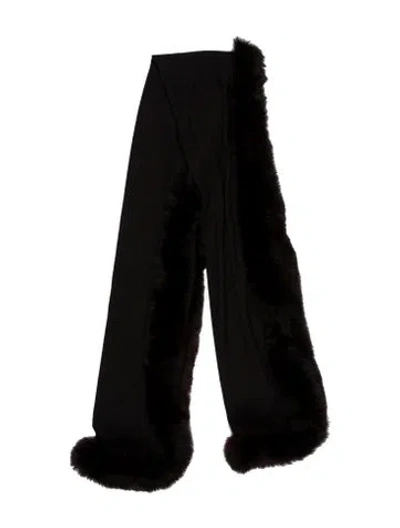 Pre-owned Fur Shawl In Brown