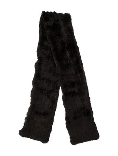 Pre-owned Fur Shawl In Brown