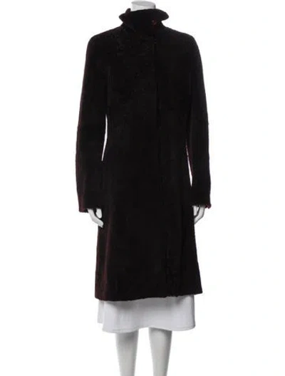 Pre-owned Fur Shearling  Coat In Black