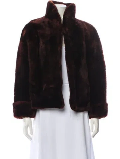Pre-owned Fur Shearling Jacket In Brown