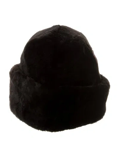 Pre-owned Fur Sheepskin  Cossack Hat In Black