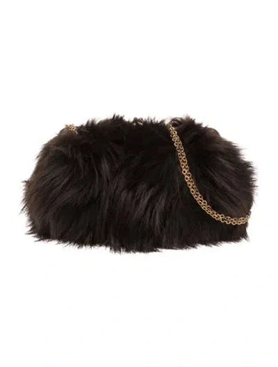 Pre-owned Fur Shoulder Bag In Brown
