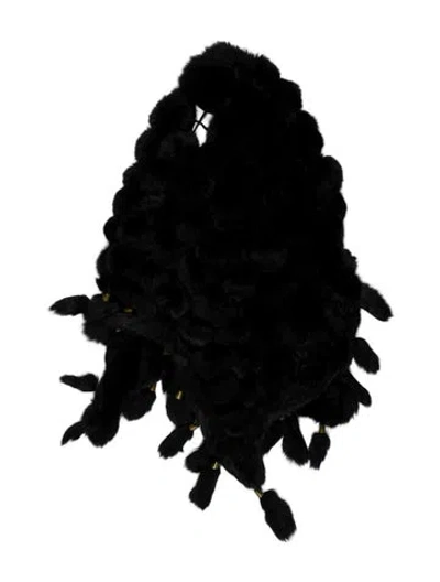 Pre-owned Fur Snood In Black