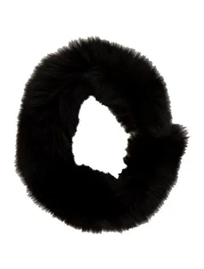 Pre-owned Fur Snood In Black