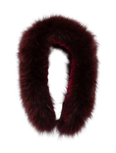 Pre-owned Fur Snood In Red