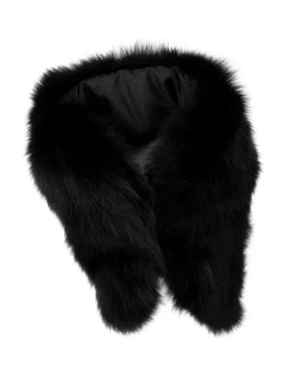 Pre-owned Fur Stole In Black