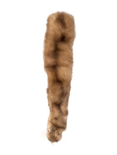Pre-owned Fur Stole In Brown