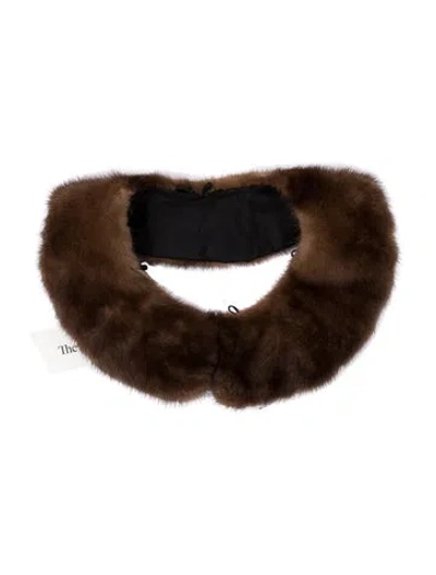 Pre-owned Fur Stole In Brown