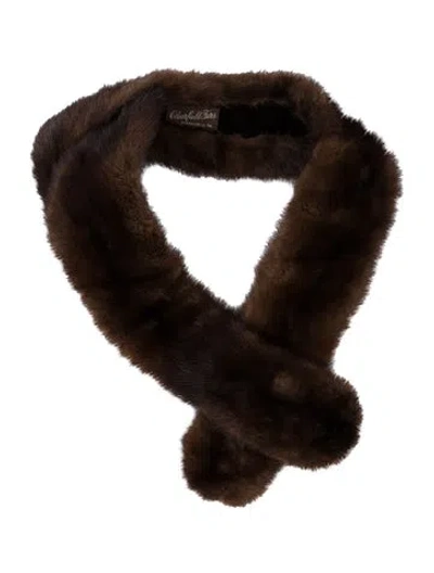 Pre-owned Fur Stole In Brown
