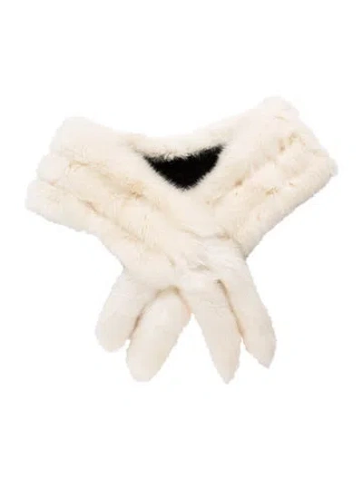Pre-owned Fur Stole In Neutrals