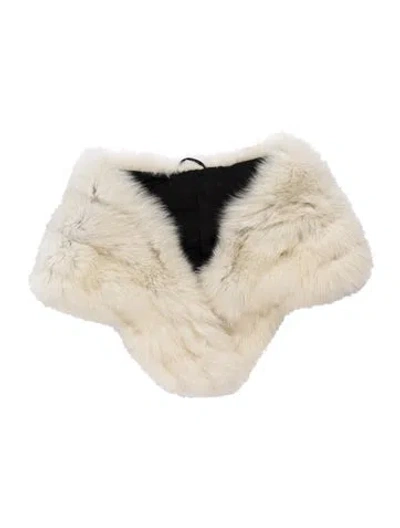 Pre-owned Fur Stole In Neutrals