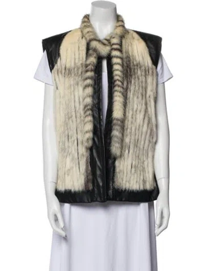 Pre-owned Fur Striped  Jacket