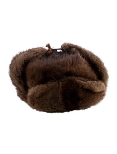 Pre-owned Fur Trapper In Brown