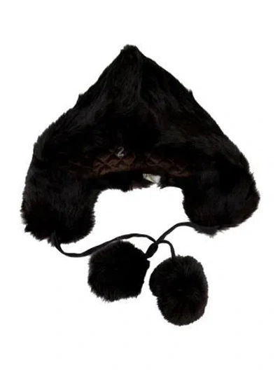 Pre-owned Fur Trapper Hat In Brown