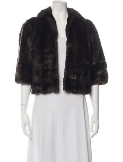 Pre-owned Fur Unbranded  Jacket In Black