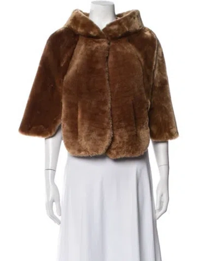 Pre-owned Fur Unbranded  Jacket In Brown
