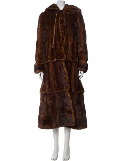 Pre-owned Fur Unbranded Mink  Coat In Brown