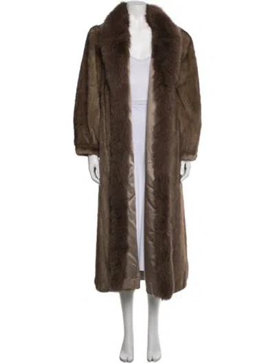 Pre-owned Fur Unbranded Mink  Coat In Brown