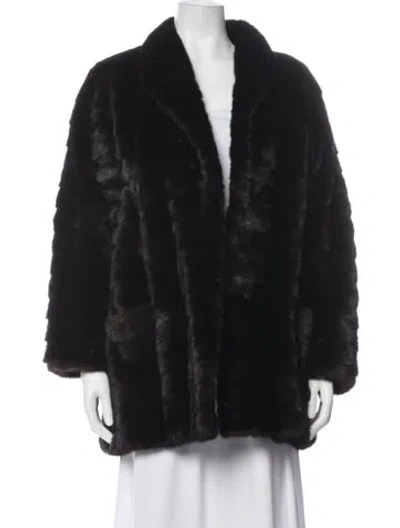 Pre-owned Fur Unbranded Mink  Jacket In Black