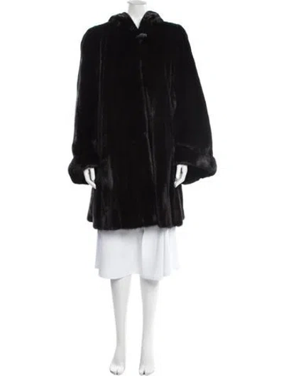 Pre-owned Fur Vintage 1980's  Coat In Brown